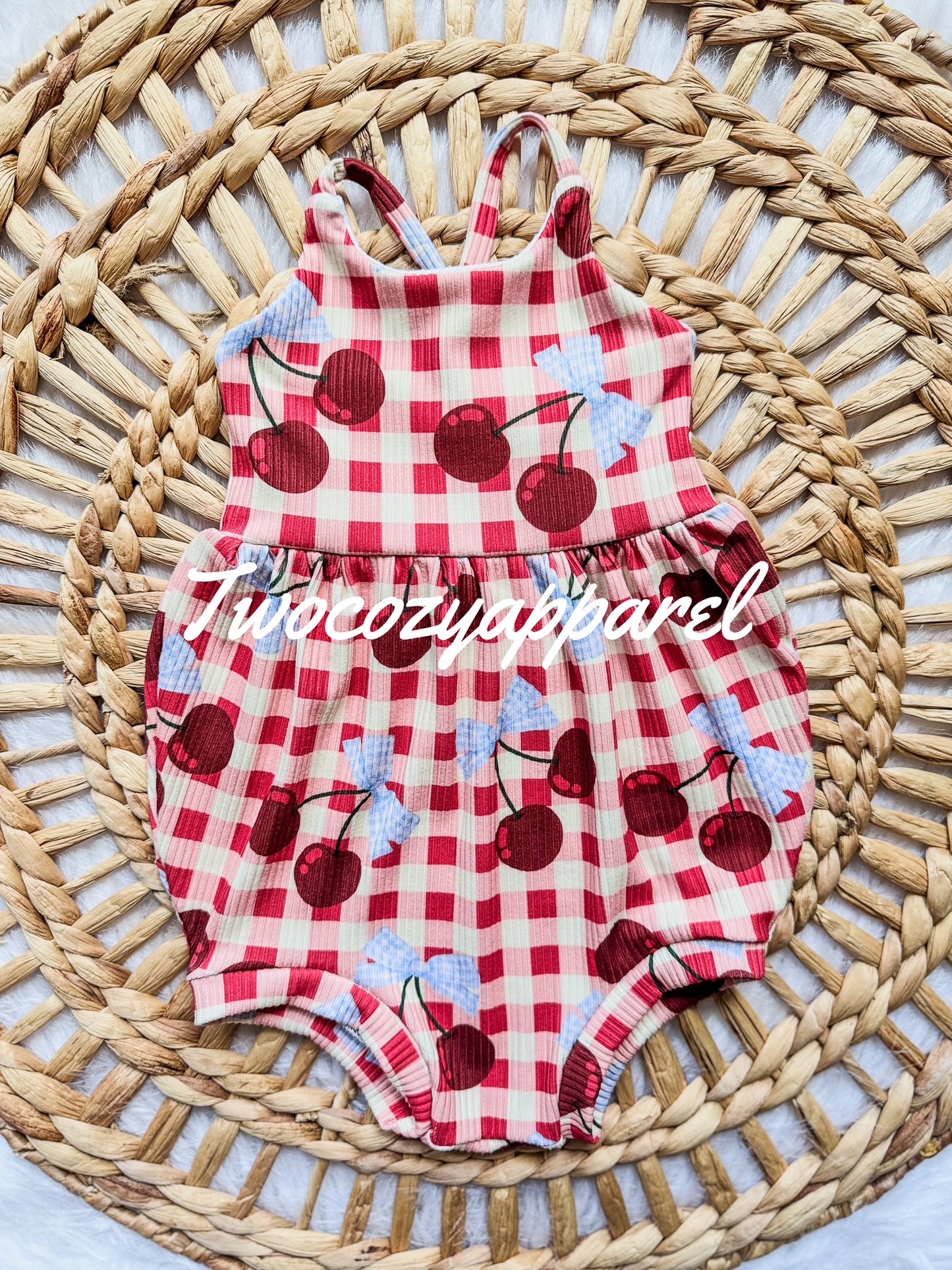 Criss Cross Bubble Romper