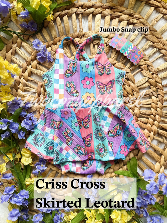 Criss Cross Skirted Leo