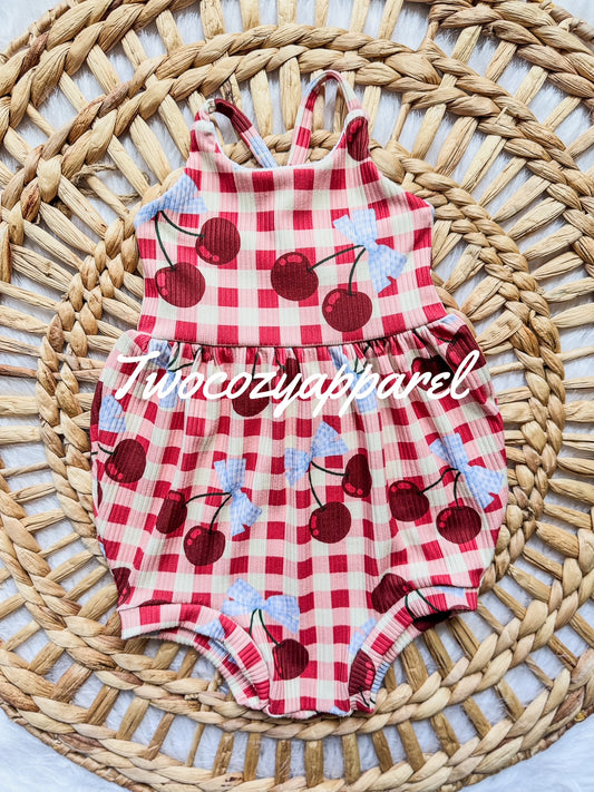 Criss Cross Bubble Romper